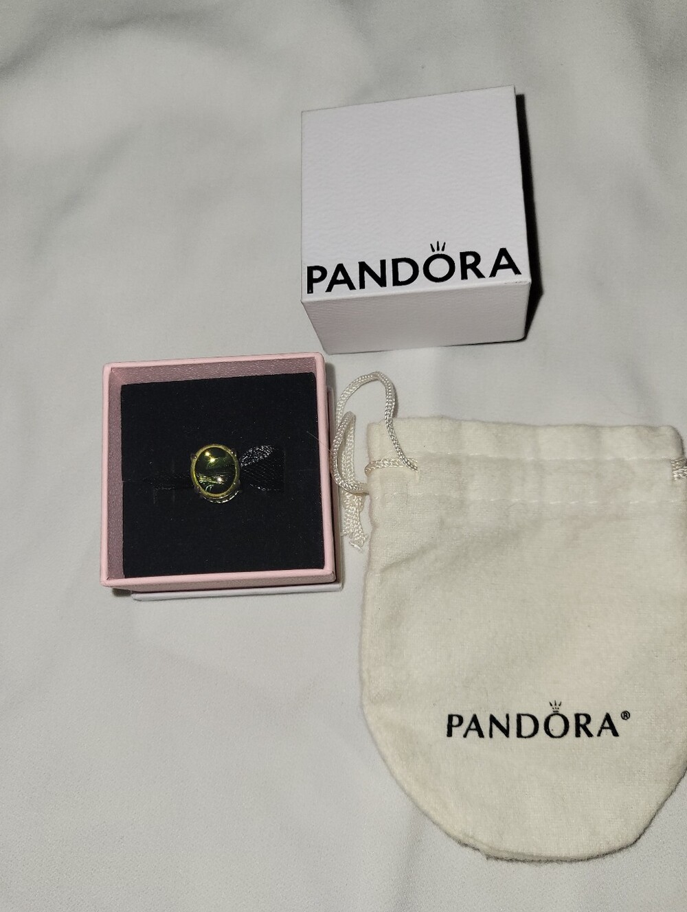 NEW Pandora Peridot August Birthstone Charm